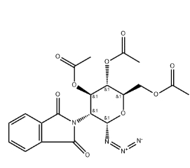 CAS號(hào)：102816-25-1，3,4,6-三-O-乙?；?2-脫氧-2-鄰苯二甲酰亞氨基-ALPHA-D-吡喃葡萄糖基疊氮化物，