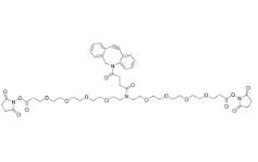 CAS:2639395-38-1，DBCO-N-bis(PEG4-NHS ester)，二苯基環(huán)辛炔-N-bis(四聚乙二醇-琥珀酰亞胺酯)