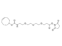 cas:2141981-88-4，TCO-PEG3-NHS ester，反式環(huán)辛烯-三聚乙二醇-羥基琥珀酰亞胺酯