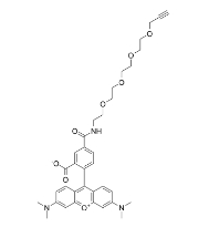 CAS號(hào)：1225057-68-0 ，TAMRA-PEG4-Alkyne，四甲基羅丹明四聚乙二醇炔基