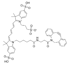 DBCO-Sulfo-Cy5，CAS#: 1564286-24-3，水溶性菁染料