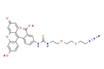 熒光素-PEG2-疊氮化物，F(xiàn)luorescein-thiourea-PEG2-azide，CAS號：1146195-72-3