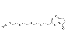 Azido-PEG3-NHS ester，cas:1245718-89-1，疊氮-三聚乙二醇-琥珀酰亞胺酯