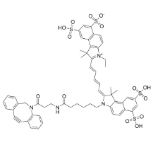 Cy5.5 DBCO，cas:1857352-95-4 ，Cy5.5標(biāo)記二苯基環(huán)辛炔