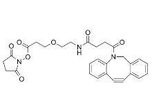 DBCO-PEG1-NHS ester，CAS:2228857-34-7，二苯基環(huán)辛炔-一聚乙二醇-琥珀酰亞胺酯