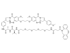 DBCO-PEG4-VA-SG3132，CAS:2241644-09-5，二苯基環(huán)辛炔-四聚乙二醇-VA-SG3132