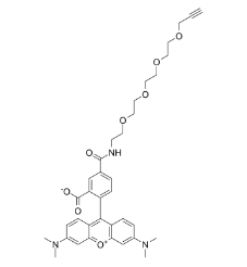 TAMRA-PEG4-Alkyne，CAS號：1225057-68-0， 四甲基羅丹明四聚乙二醇炔基