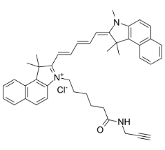 Cyanine5.5 alkyne chloride，CAS號：1628790-37-3