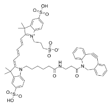 DBCO-Sulfo-Cy5，CAS#: 1564286-24-3，水溶性菁染料