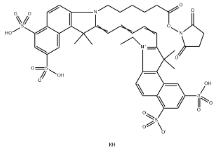 910482-46-1；Cyanine5.5 NHS ester,Cy5.5-NHS ester；Cy5.5 N-羥基琥珀酰亞胺酯	